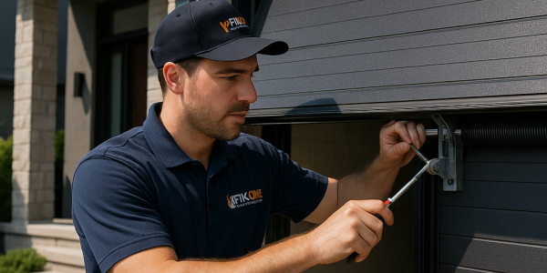 Professional garage door repair in Toronto by Fix One certified technician